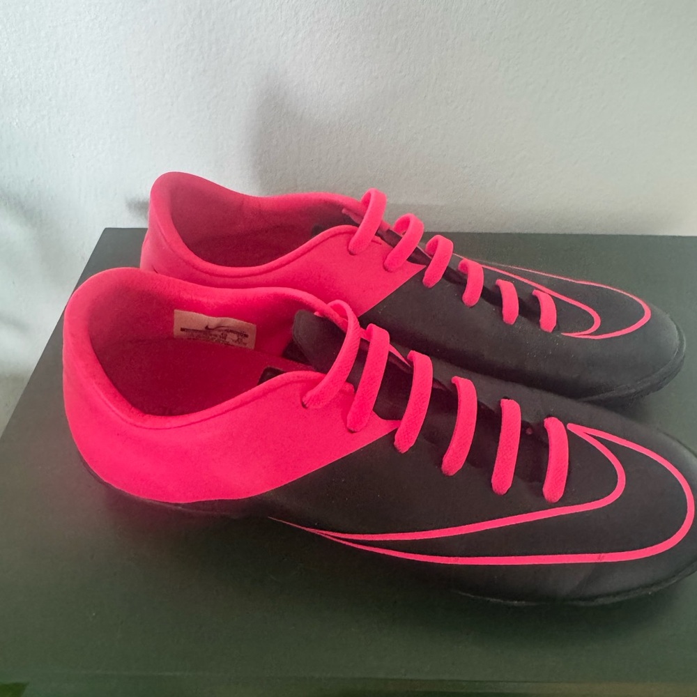 Nike Mercurial hot pink soccer or hiking shoes